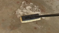 scrub floor